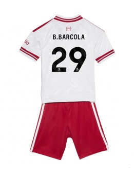 Liverpool Bradley Barcola #29 Auswärts Trikotsatz für Kinder 2026-27 Kurzarm (+ Kurze Hosen)